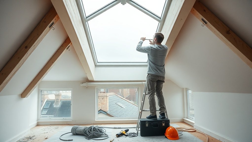 Electric Skylight Installation Crystal Palace