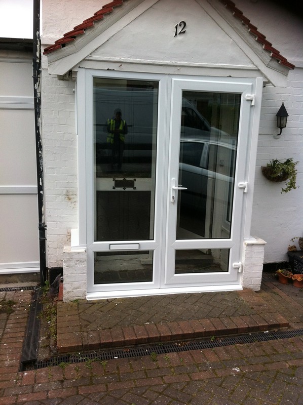 uPVC French doors fitted as front entrance in Crystal Palace